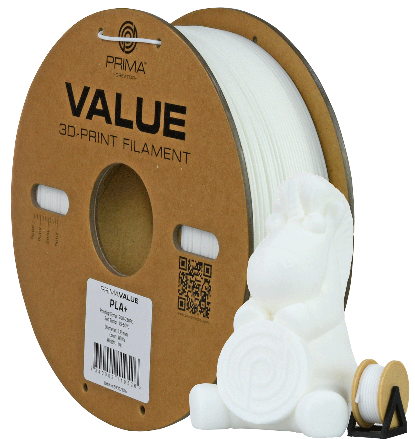 PrimaValue PLA+ – Filamento 1,75 mm, bobine da 1 e 3 kg