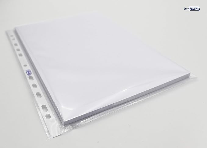 Favorit – Buste perforate lucide 22 × 30 cm, 10 pezzi
