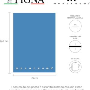 Pigna Monocromo The Original – Quaderno Maxi A4, rigatura 1R
