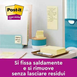 Post-it Super Sticky – Blocchetto giallo 76 × 76 mm, 90 fogli