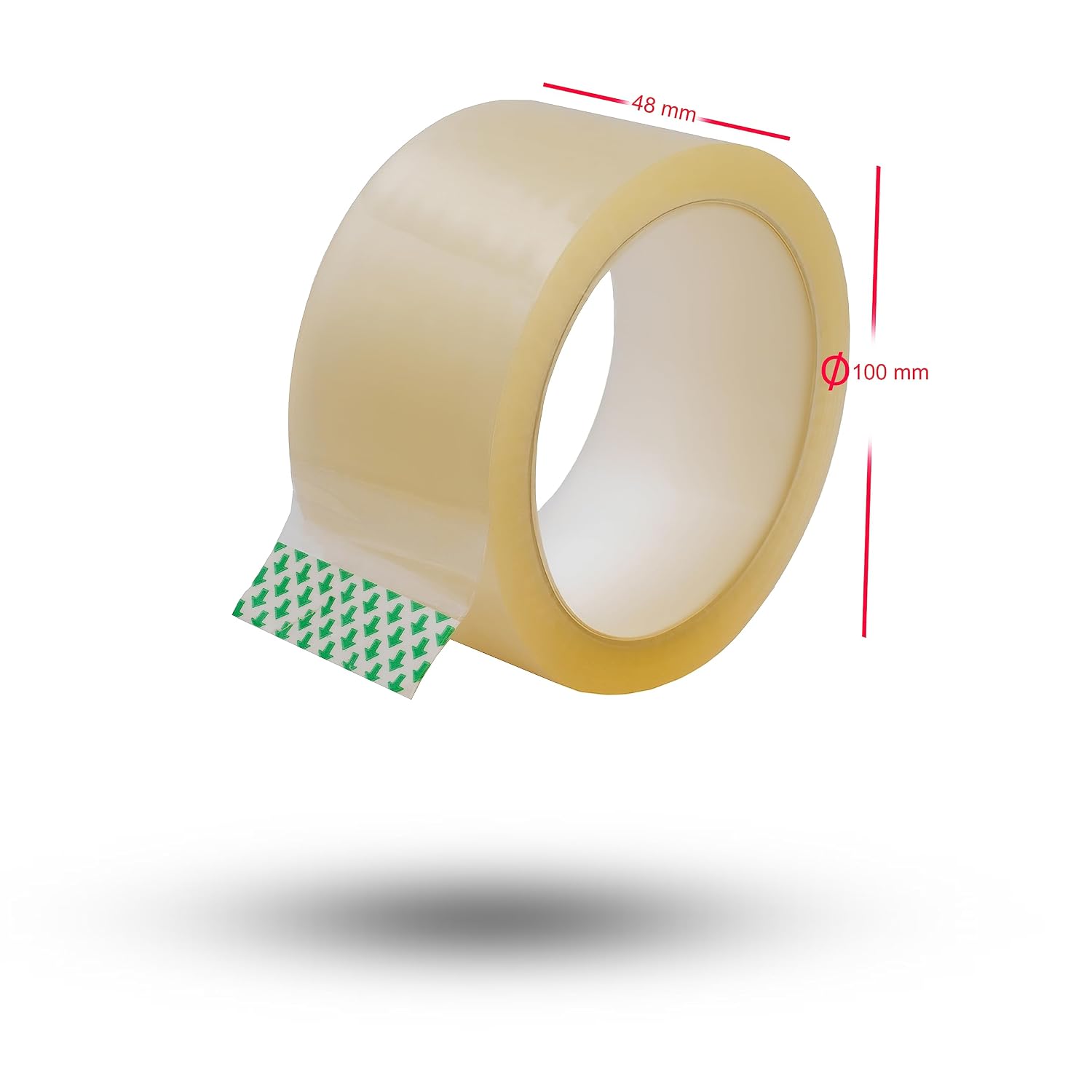 Un rotolo di nastro BIGtec trasparente da imballaggio, 48 mm × 66 m